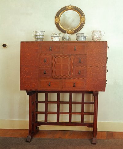 Cabinet on Stand Designed by Sidney Barnsley by Unbekannt Unbekannt
